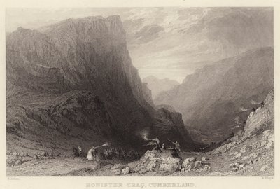 Honister Crag, Cumberland von Thomas (after) Allom