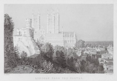 Lincoln vom Schloss (Gravur) von Thomas (after) Allom