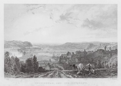 Nottingham und seine Umgebung von Thomas (after) Allom