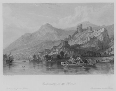Rochemaure am Rhone von Thomas (after) Allom