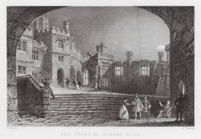 Der Hof von Haddon Hall von Thomas (after) Allom