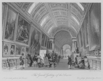 Die Große Galerie des Louvre von Thomas (after) Allom