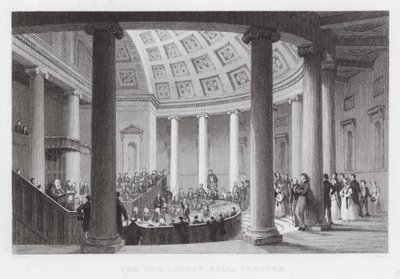 Das neue County Hall, Chester (Stich) von Thomas (after) Allom