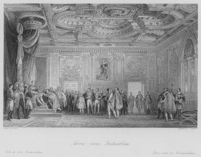 Thronsaal, Fontainebleau (Stich) von Thomas (after) Allom