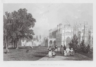 Westfront von Eaton Hall von Thomas (after) Allom