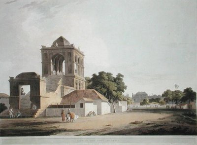 Ansicht im Fort, Madura, Tafel 40 aus 