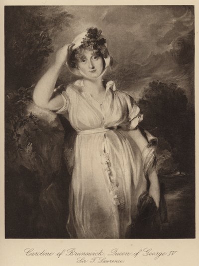 Caroline von Braunschweig, Königin von König Georg IV. (Gravur) von Thomas (after) Lawrence