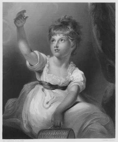 Prinzessin Charlotte, aus dem Bild in der Königlichen Sammlung von Thomas (after) Lawrence