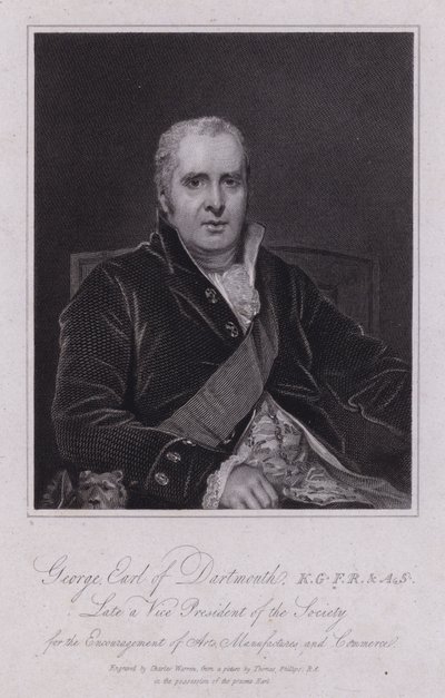 George Legge, 3. Earl of Dartmouth, britischer Politiker und Abgeordneter von Thomas (after) Phillips