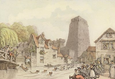 Eine Entenjagd von Thomas (after) Rowlandson