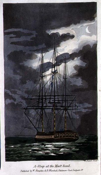 Asleep at the Mast-Head, Tafel aus 