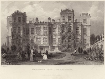 Hardwick Hall in Derbyshire von Thomas Allom