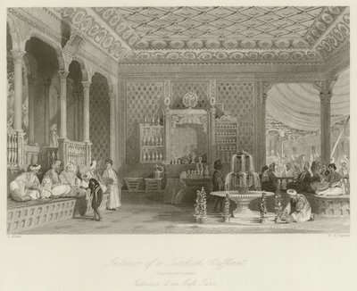 Innenansicht eines türkischen Caffinet von Thomas Allom