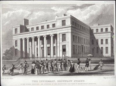 Liverpool Infirmary, Brownlow Street von Thomas Allom