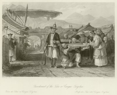 Bestrafung des Tcha oder Cangue von Thomas Allom