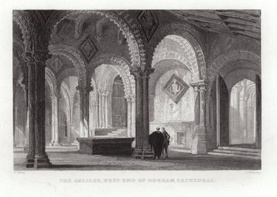 Die Galiläa am Westende der Kathedrale von Durham von Thomas Allom