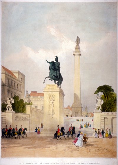 The Mall und Waterloo Place, Westminster, London von Thomas Allom