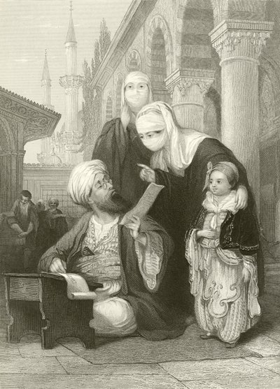 Der türkische Briefschreiber von Thomas Allom