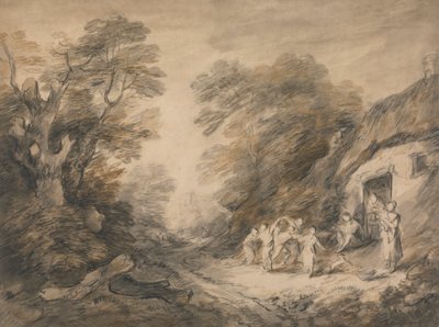 Die Haustür des Landhauses von Thomas Barker