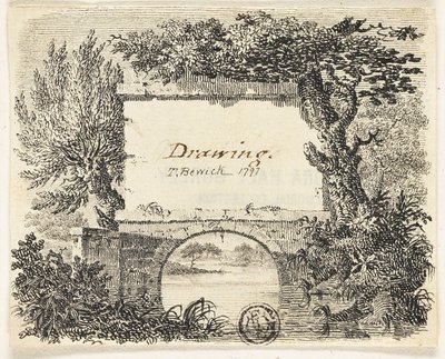Vignette mit Brückenbäumen von Thomas Bewick