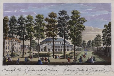 Ranelagh House und Gärten mit der Rotunde, London, 1745 von Thomas Bowles