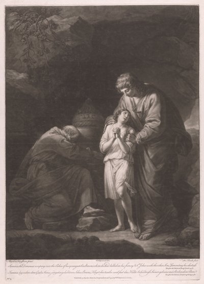 Der besessene Samma weint über der Asche seines jüngsten Sohnes Benoi von Thomas Burke