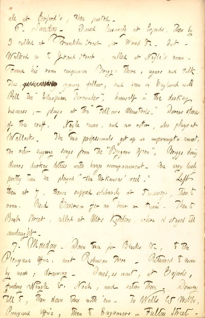 Thomas Butler Gunn Tagebücher - Band 5, Seite 164, 5.-7. März 1853 von Thomas Butler Gunn