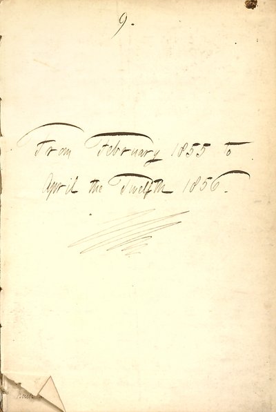 Thomas Butler Gunn Tagebücher - Band 7, Seite 5, 1855-1856 von Thomas Butler Gunn