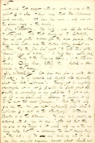 Thomas Butler Gunn Tagebücher: Band 8, Seite 53, 29.-31. August 1856 von Thomas Butler Gunn