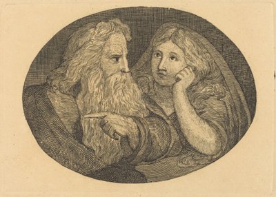 Lear und Cordelia von Thomas Butts, Jr. after William Blake