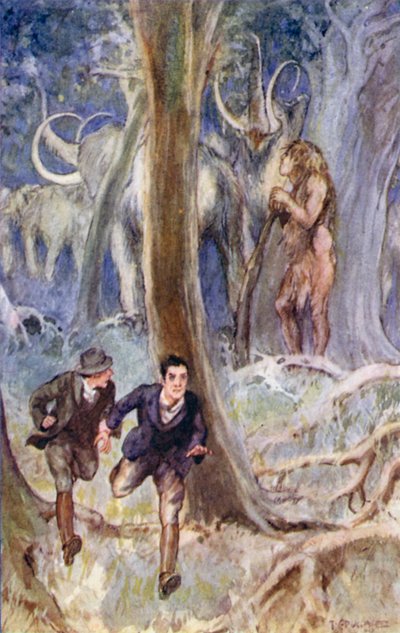 Illustration für Eine Reise zum Mittelpunkt der Erde von Jules Verne von Thomas Cantrell Dugdale