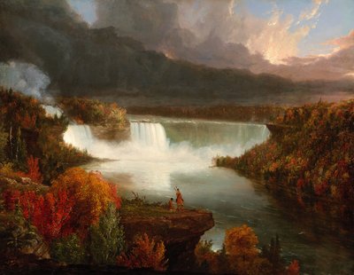 Entfernter Blick auf die Niagarafälle von Thomas Cole