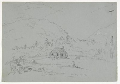 Haus auf Mount Desert, ca. 1844 von Thomas Cole
