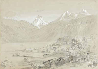 Landschaft mit Jungfrau von Thomas Cole