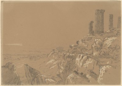 Tempel der Juno, Lucina und Concordia - Agrigent, Sizilien von Thomas Cole