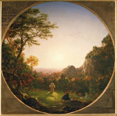 Das einsame Kreuz - nach einem Gedicht von Felicia Haymans von Thomas Cole