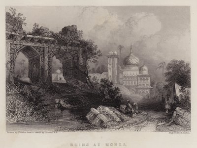 Ruinen in Monea von Thomas Colman Dibdin