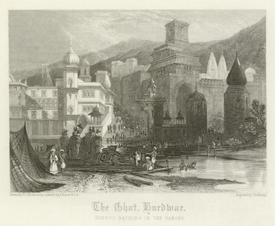 Das Ghat, Hurdwar, Indien von Thomas Colman Dibdin