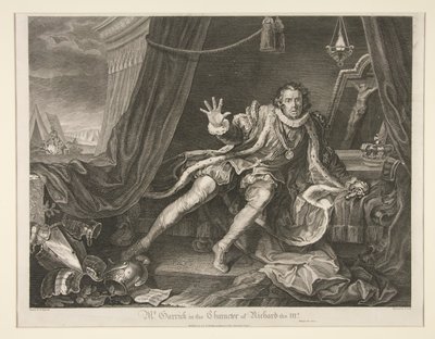 Mr. Garrick in der Rolle von Richard III von Thomas Cook