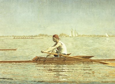 John Biglin in einem Einzelscull, 1873 von Thomas Cowperthwait Eakins