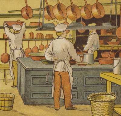 Caen: die Hotelküche von Thomas Crane