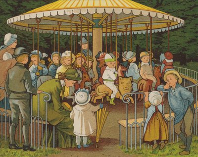 Paris: ein Karussell auf den Champs Elysees von Thomas Crane