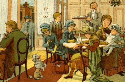 Viktorianische Ferien - Erfrischungen im Buffet von Thomas Crane