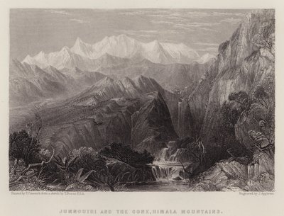 Jumnoutri und der Kegel, Himalaya-Gebirge von Thomas Creswick
