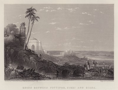 Ruinen zwischen Futtipur, Sikri und Biana von Thomas Creswick