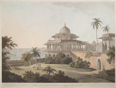 Die Chalees Satoon im Fort von Allahabad am Fluss Jumna von Thomas Daniell