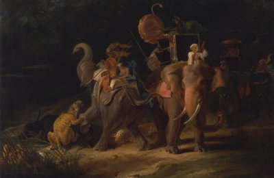 Tigerjagd in Ostindien [1798, Royal Academy of Arts, London, Ausstellungskatalog] von Thomas Daniell
