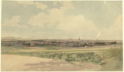 Blick auf Wien, von einem Punkt oberhalb Meidlings von Thomas Ender