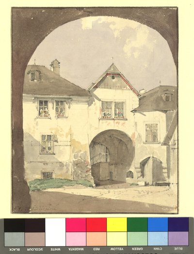 Motiv aus Klosterneuburg (Häuser) von Thomas Ender