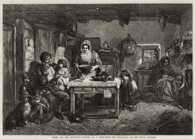 Heim und die Obdachlosen von Thomas Faed
